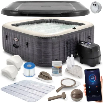 Intex 28450NP-Z Inflatable SPA Pool with Hydromassage, 4 Persons, 175x71 cm