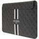 Чехол для ноутбука 16\" Guess 4G Printed Stripes, черный