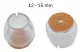 Silicone Furniture Leg Protectors with Felt, 16 Pcs, 12-16 mm, Transparent
