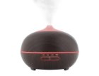 Electric Ultrasonic Air Humidifier / Diffuser / Aromatherapy - 400 ml, Dark Wood