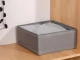Textile Organizer for Clothes and Underwear, Grey, 28x28x13 cm
