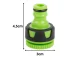 DIVODV Tap Connector for Garden Hose 1/2\" and 3/4\" ABS Green/Black