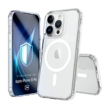 3mk Armor MagCase for iPhone 15 Pro Transparent