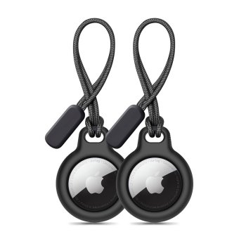 Tech-Protect Rough 2-Pack Case for Apple AirTag, Black