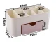 Cosmetics and Jewelry Organizer with Drawer, Pink