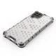 Samsung Galaxy A22 4G Case Honeycomb Armor Cover with TPU Bumper, Red