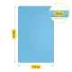 4FIZJO Large Non-Slip Exercise Mat TPE 200x125x2 cm, Light Blue