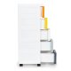 ModernHome Kids Storage Rack with 5 Drawers and Wheels, Multicolor