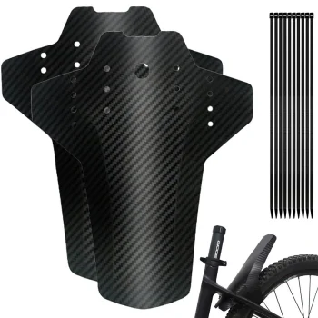 Bicycle Mudguard Set Front and Rear 24-28", 2 pcs, Black