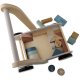 Kids Wooden Push Walker with Building Blocks NK-856 Nukido