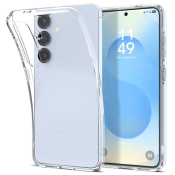 Spigen Liquid Crystal Case for Samsung Galaxy S25+, Transparent