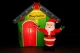 Inflatable Christmas Decoration Santa Claus with House and LED Lights XXL