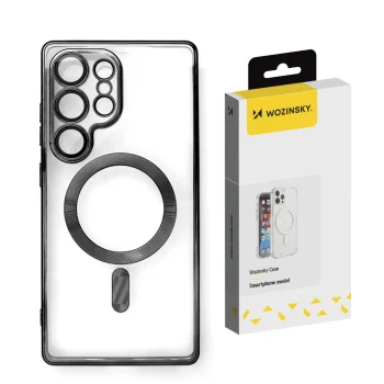 Wozinsky Electroplated Case with MagSafe for Samsung Galaxy S25+ - Black