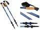 Adjustable Nordic Walking and Trekking Poles, Blue