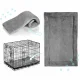 Pethaus Metal Dog Kennel Cage with Bed Size S (75.5 x 48 x 54 cm) PH-200