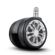 Sofotel Rubberized Chair Wheels, Black, 5 Pcs