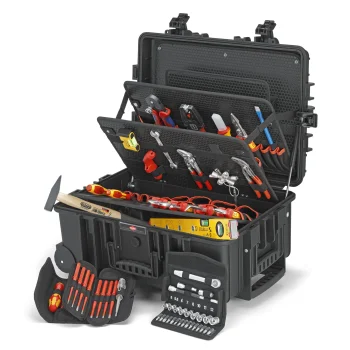 Tool Case on Wheels KNIPEX Robust45 Move Electric with 63 Tools