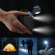 Dudao K11 10000mAh Power Bank with Built-in Cables, Black