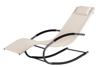 Zero Gravity Rocking Sun Lounger MultiGarden, Beige