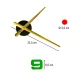 DIY Wall Clock, Adhesive, 80-90 cm, Gold Hands, Colorful