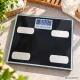 Smart Electronic Diagnostic Bathroom Scale with Bluetooth 180 kg, Black
