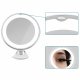 LED Cosmetic Mirror with 10x Magnification, White