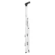 Hailo L60 StandardLine 3 Step Aluminium Stepladder, Silver