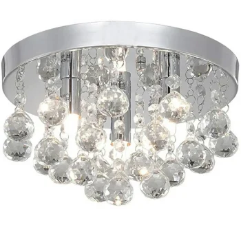 Glamour Crystal Ceiling Lamp ZD78A, Chrome