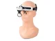Head Magnifier with 2 LED Lights and 8 Interchangeable Lenses (up to 28x), Black/White