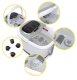 4Fizjo FOOT MASSAGER PRO+ Electric Water Foot Massager, White/Grey