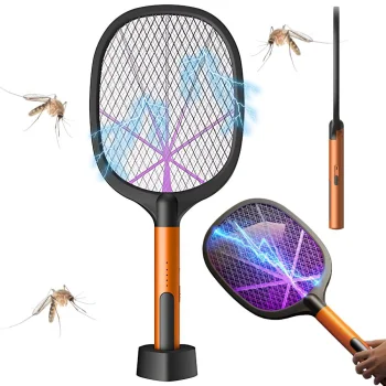 Electric Fly Swatter with UV Lamp and Stand