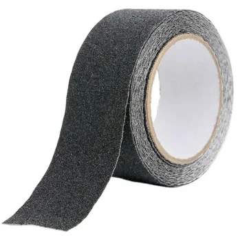 Neslystanti lipni juosta laiptams 50 mm x 10 m, juoda