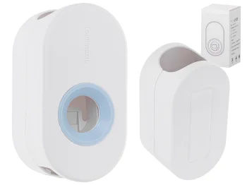 Automatic Toothpaste Dispenser Squeezer Toothbrush Holder, White