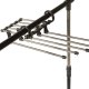 Foldable Space Saving Pants Hanger Organizer 5 Trouser Pairs Metal Rack