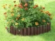 Decorative Garden Border Fencing 150x270 mm, 8 pcs (2.2 m), Brown