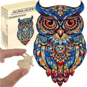 Kruzzel Owl Wooden Jigsaw Puzzle, 177 pcs