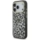 Guess Leopard Glitter MagSafe Phone Case Cover iPhone 17 Pro - Black