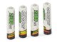 4-Pack AAA R3 Rechargeable Batteries 2700mAh High Capacity