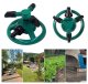 Automatic Rotating Garden Sprinkler with Three Nozzles, Green
