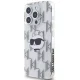 Karl Lagerfeld iPhone 15 Pro Max Case IML Choupette Head & Monogram, Transparent