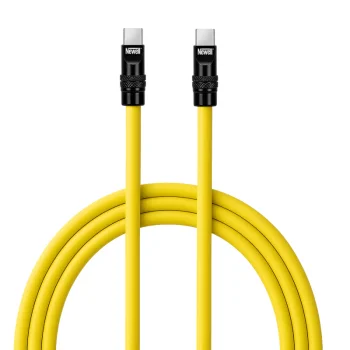 Newell USB-C to USB-C 100 W Cable, 2 m, Silicone, Yellow-Black