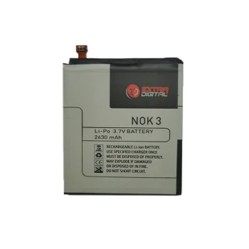 Extra Digital Battery for Nokia 3 (HE319), 2630 mAh