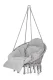 XXL \"Stork\'s Nest\" Swing with Cushion for Garden Terrace or Balcony, Gray