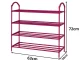 4-Tier Shoe Rack Organizer 27542_R, Pink