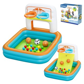 Bestway 3-in-1 Inflatable Sports Play Center with Balls 120x107x84 cm 52728