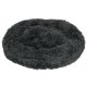 Plush pet bed with raised edges, 60 cm, dark grey