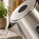 Electric Kettle 1.7L 1850-2200W, Stainless Steel, Silver