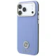 Guess Grained Round Strass Logo MagSafe Case for iPhone 18 Pro / 17 Pro, Blue
