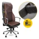4FIZJO ULTRA Shiatsu Neck and Back Massager Chair Pad with Heat, Brown