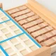 Wooden Sudoku Board Puzzle Set with Drawer Math Brain Teaser, Blue